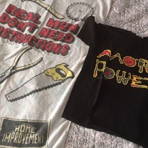 Vintage 90s home improvement shirt and towel
